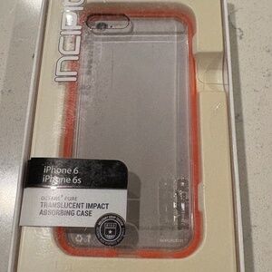 Incipio OCTANE Pure iPhone 6 6s case in Clear / Orange